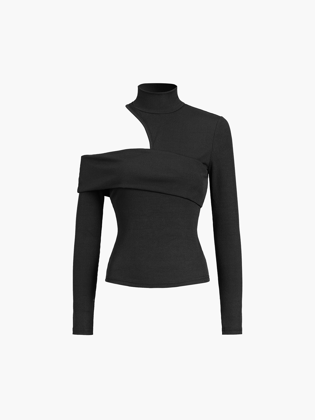 Kaia | Haut Asymétrique Col Montant Tendance Élégant