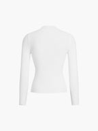 Cleo | Haut à Col Roulé Côtelé Tendance Élégant