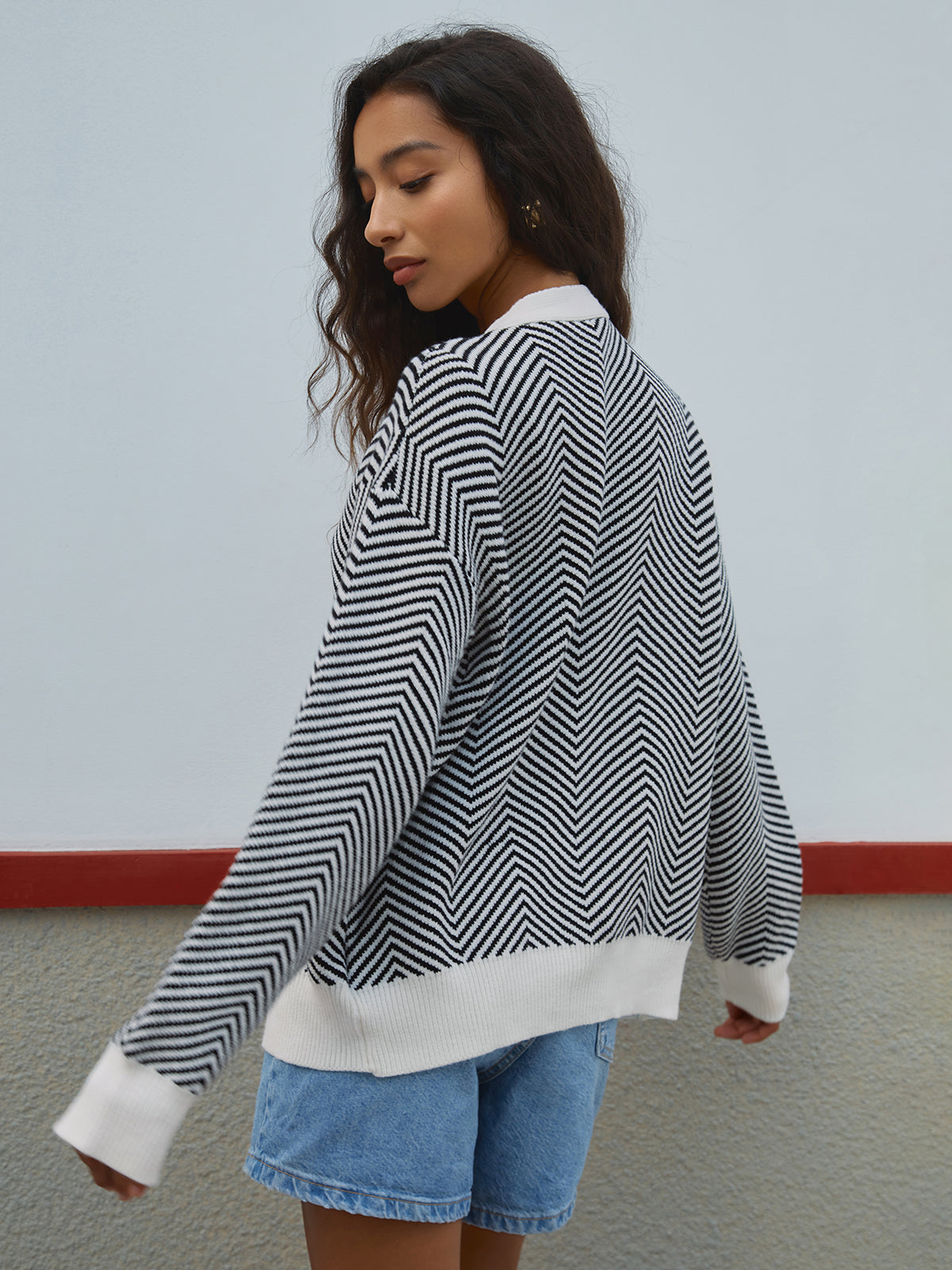Camille | Cardigan à Boutons Contrastés Tendance Printanier