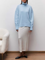 Emma | Pull Oversize à Col Roulé Tendance Élégant