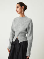 Camille | Pull Tricot Mi-Zip Tendance Printanier