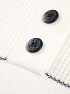 Emma | Pull en Tricot à Col Boutonné Tendance Chic