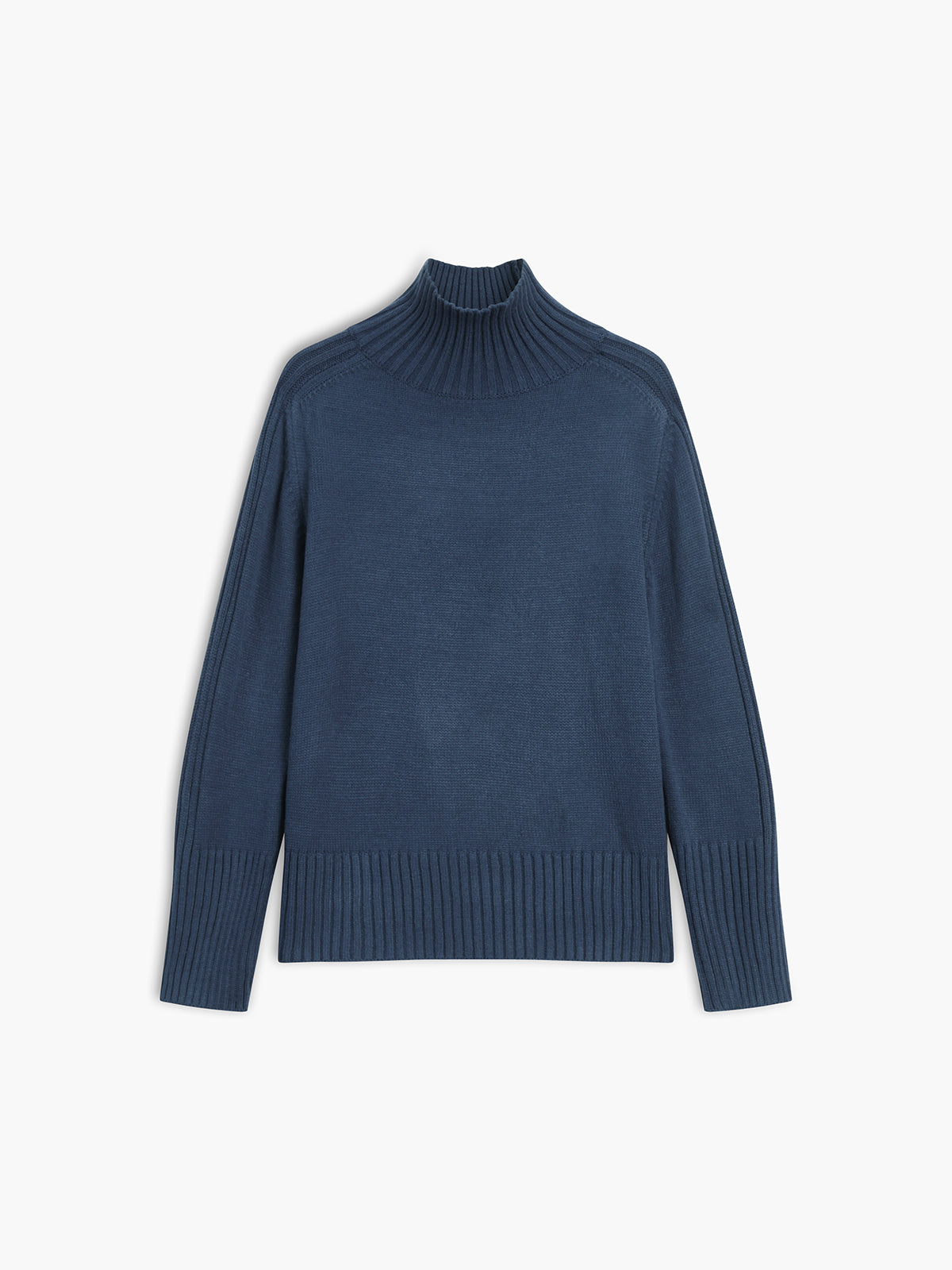 Camille | Pull Côtelé Col Montant Tendance Printanier