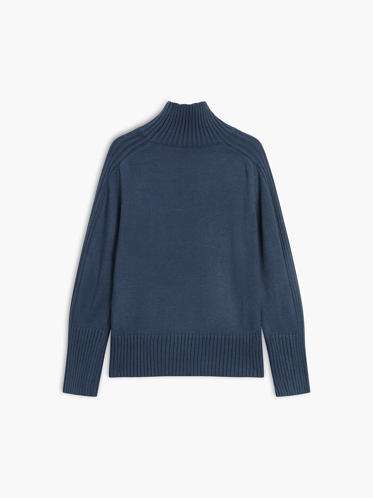 Camille | Pull Côtelé Col Montant Tendance Printanier