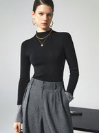 Camille | Pull en Maille Contrasté Tendance Élégant