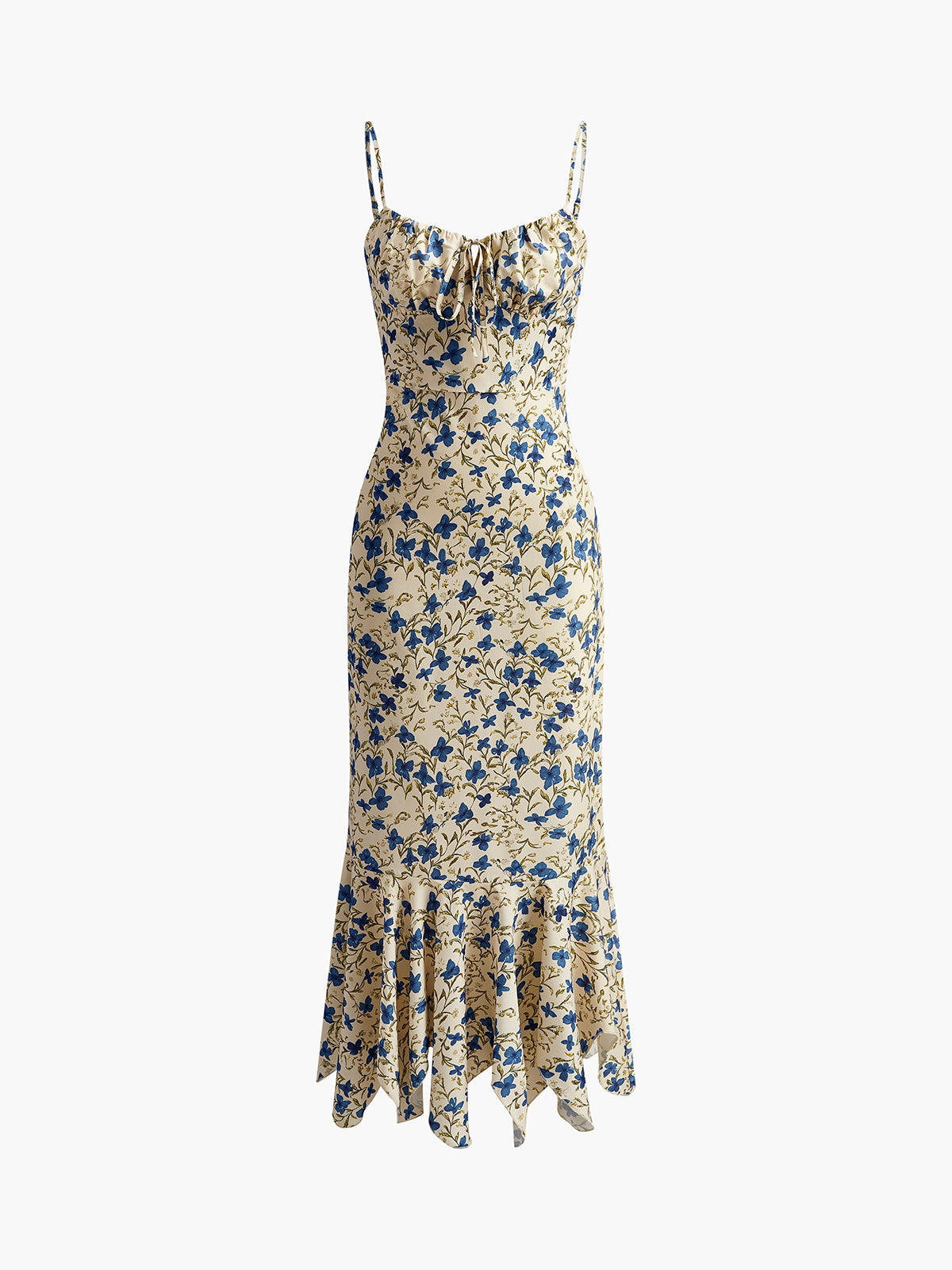 Chloé | Robe Maxi à Bretelles Spaghetti Tendance Élégant
