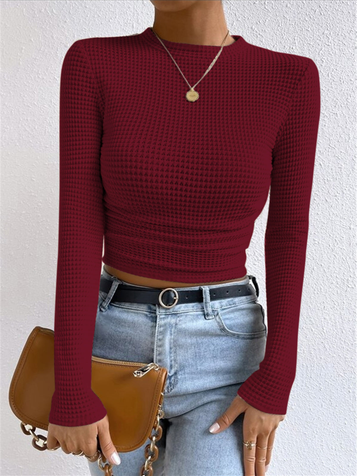 Camille | Haut à manches longues Tendance Effortless