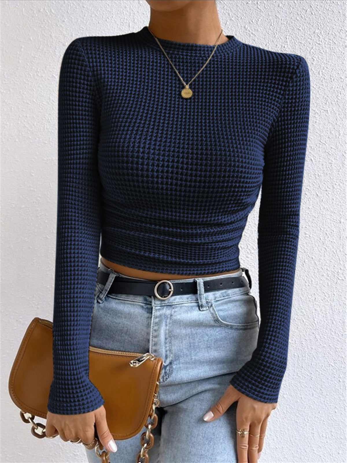 Camille | Haut à manches longues Tendance Effortless