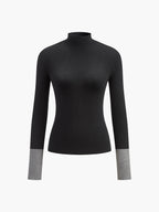 Camille | Pull en Maille Contrasté Tendance Élégant
