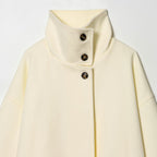 Manteau Long Femme à Col Montant