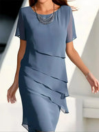 ROBE ÉLÉGANTE À VOLANTS POUR FEMMES