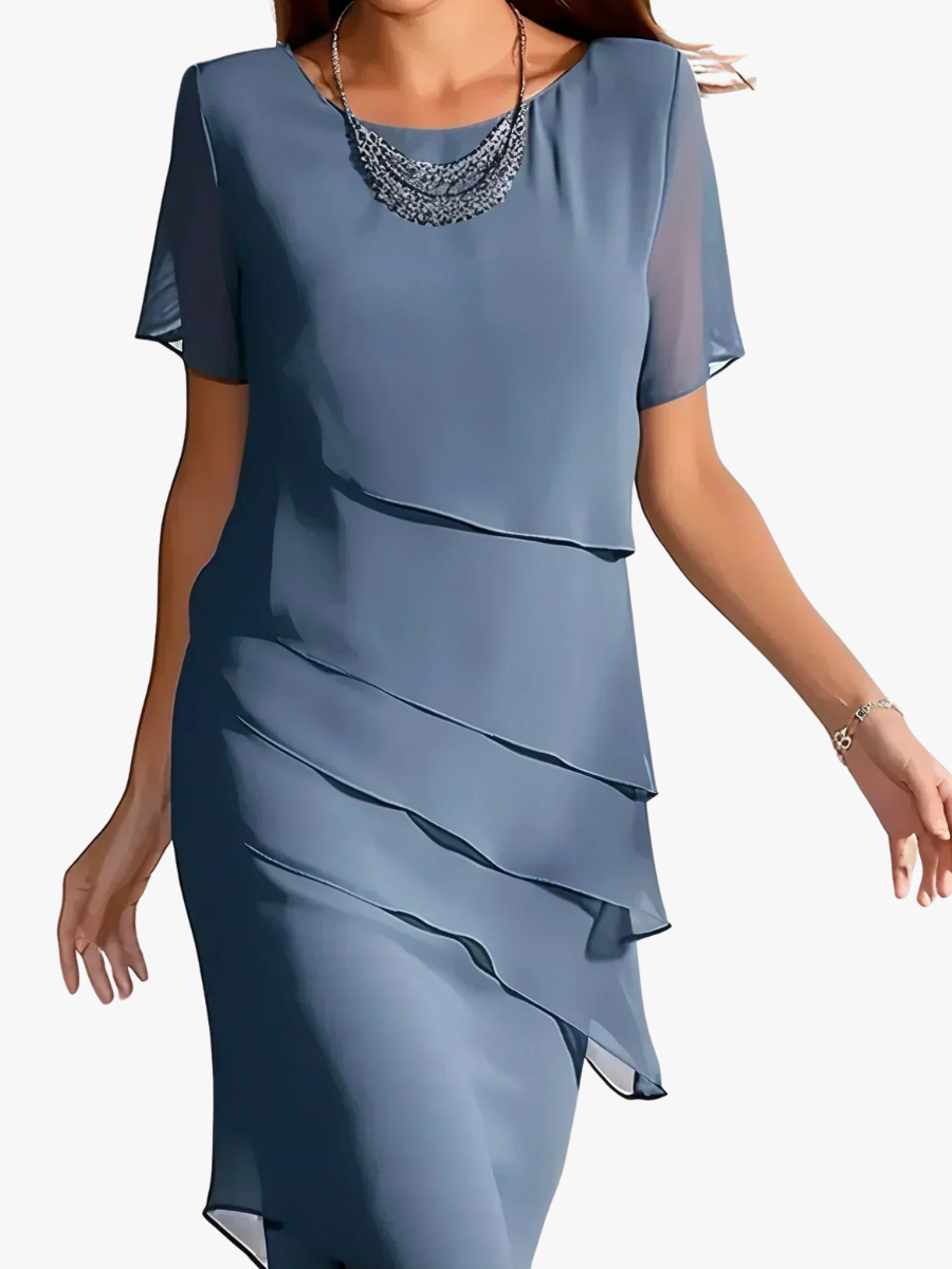 ROBE ÉLÉGANTE À VOLANTS POUR FEMMES