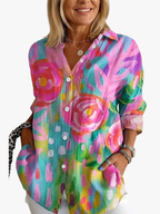 BLOUSE IMPRIMÉE POUR FEMMES