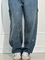 Jean en Denim Brillant Style Tendance