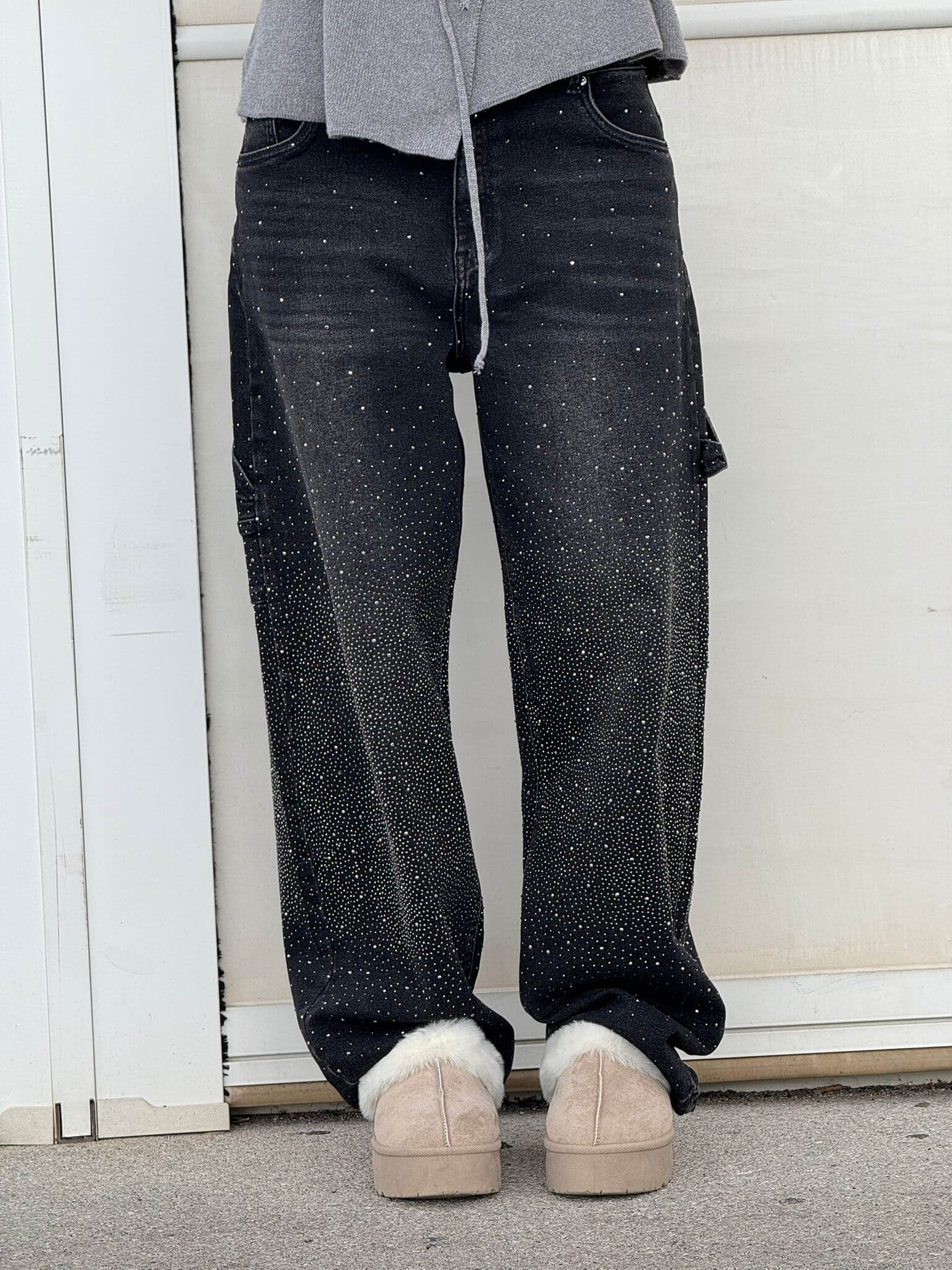 Jean en Denim Brillant Style Tendance