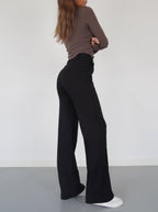 Pantalon Large Taille Haute Tendance pour Femmes
