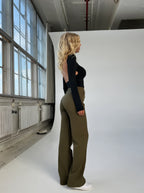 Pantalon Large Taille Haute Tendance pour Femmes
