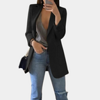 Camille - Blazer élégant Femme – Noir