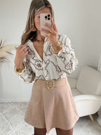 Blouse bohème brodée - Calista