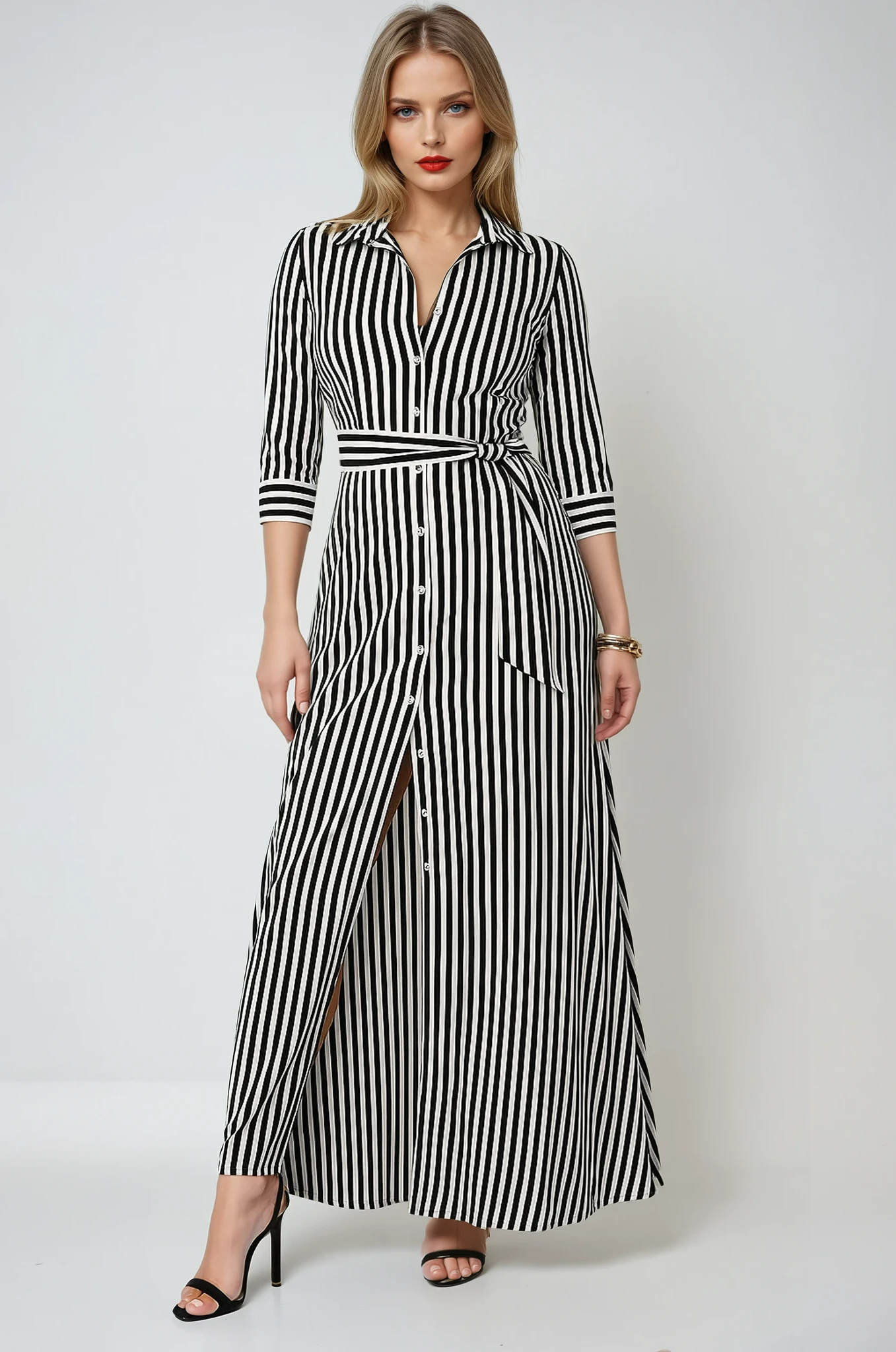 Claire | Robe Maxi Blouse Décontractée Tendance Effortless