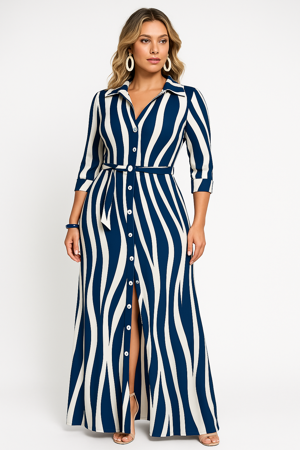 Claire | Robe Maxi Blouse Décontractée Tendance Effortless