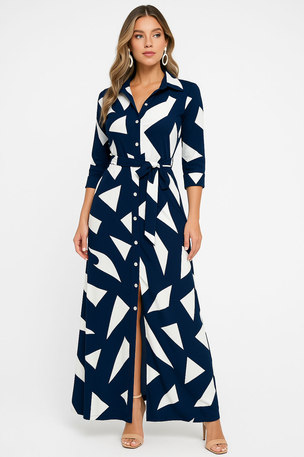 Claire | Robe Maxi Blouse Décontractée Tendance Effortless