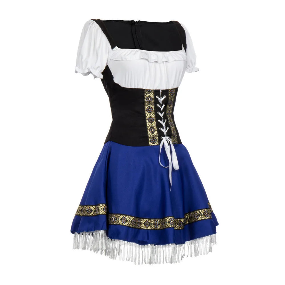 Camille | Costume de Robe Bleue Tendance Élégant