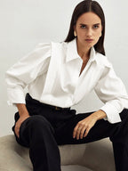 Élise | Chemise Carrée à Boutons Tendance Printanier