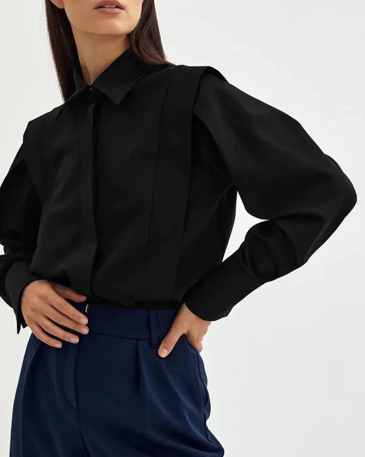Élise | Chemise Carrée à Boutons Tendance Printanier