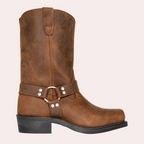 Bottes Western Homme – Cuir Vieilli & Style Authentique Inspiré Rodéo