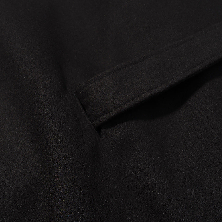 Cape Ceinturé Élégante à Col Montant