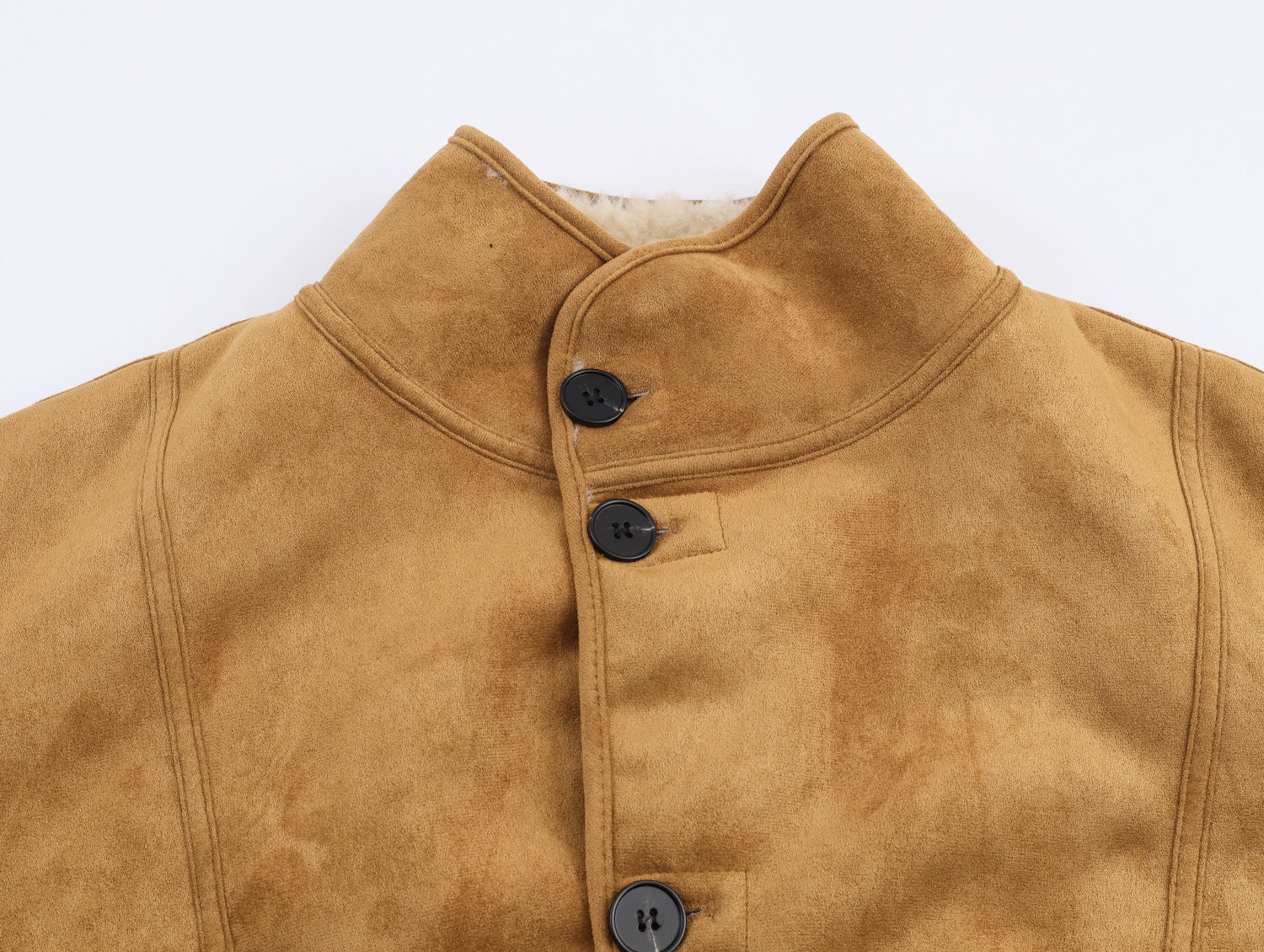 Veste Réversible Fausse Fourrure & Effet Suédine