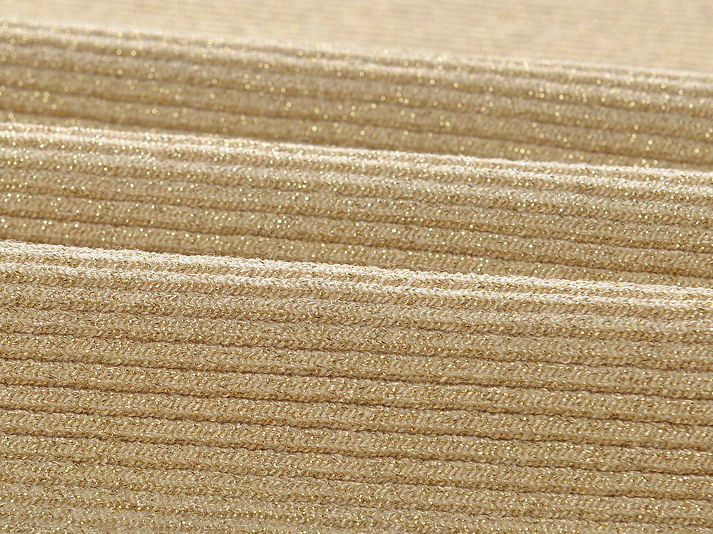 Robe Longue Tricotée Asymétrique à Franges