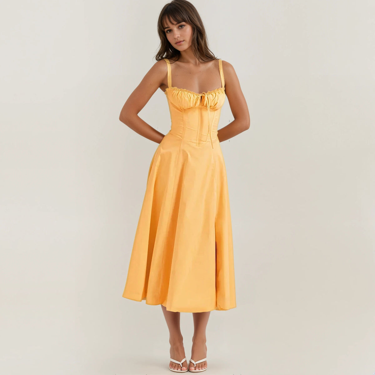 Catherine | Robe Midi de Fête Cute Tendance Élégant