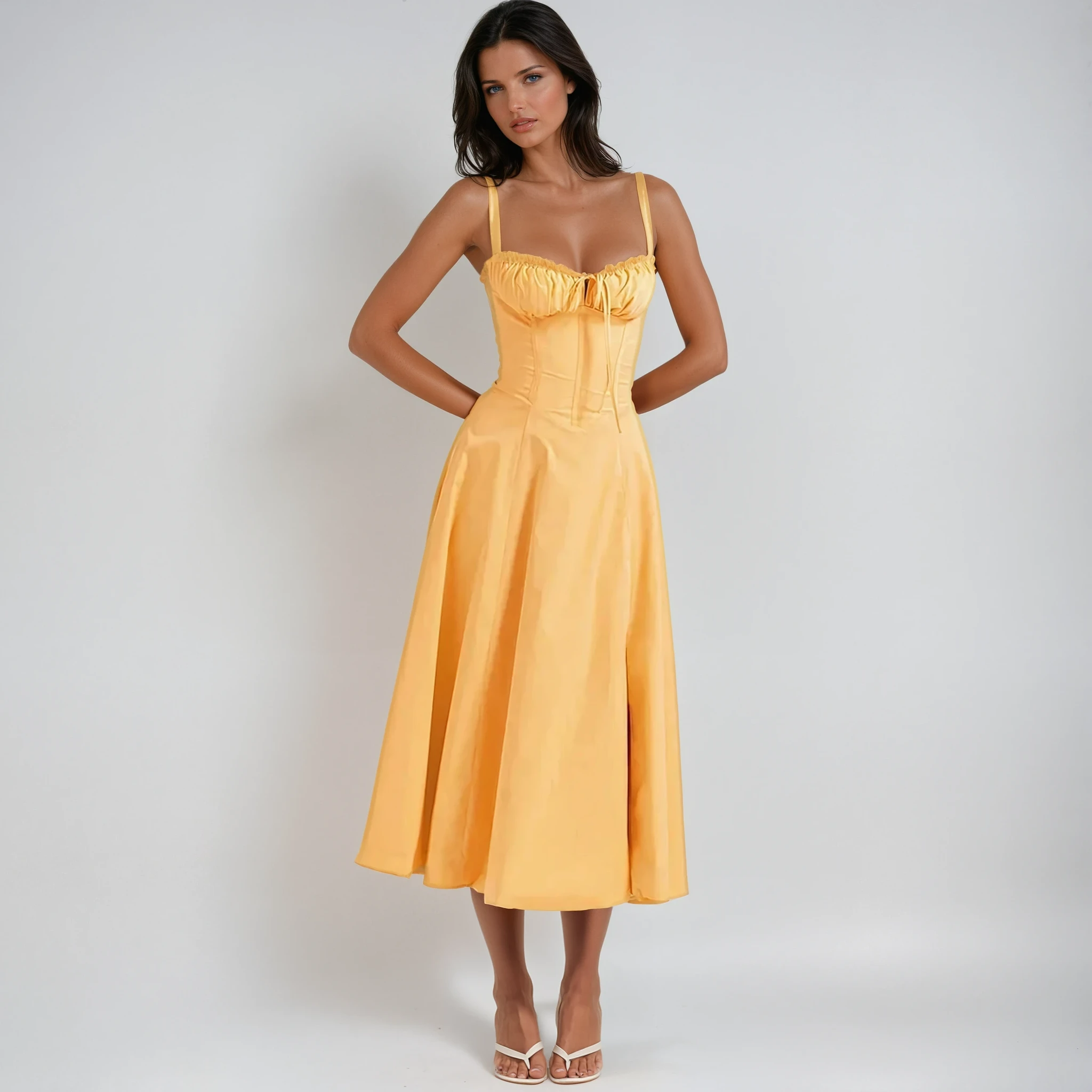 Catherine | Robe Midi de Fête Cute Tendance Élégant