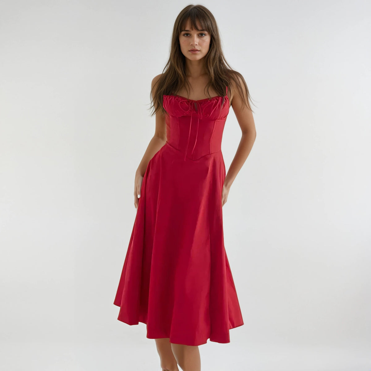 Catherine | Robe Midi de Fête Cute Tendance Élégant