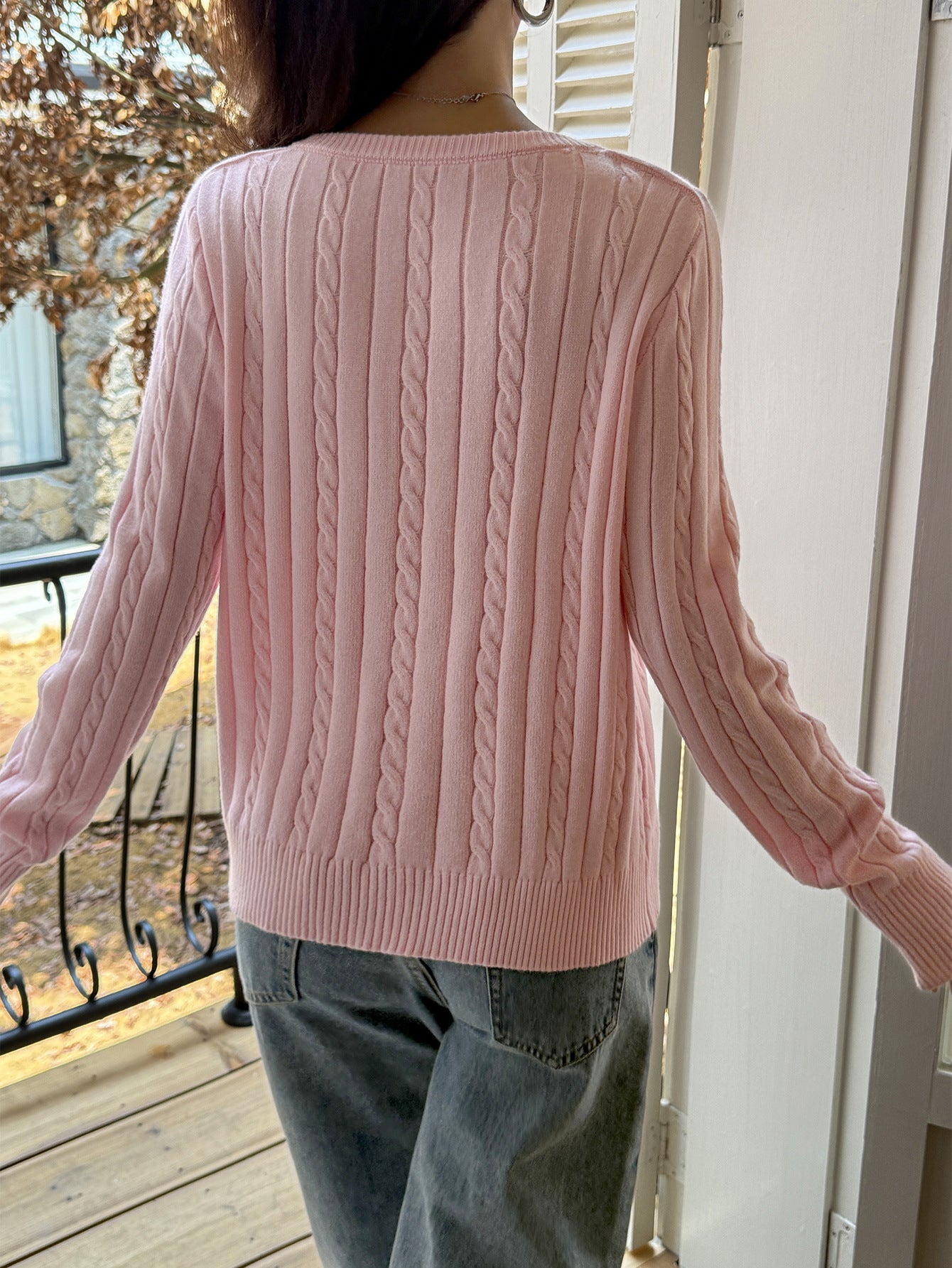Pull Femme Col V Élastic