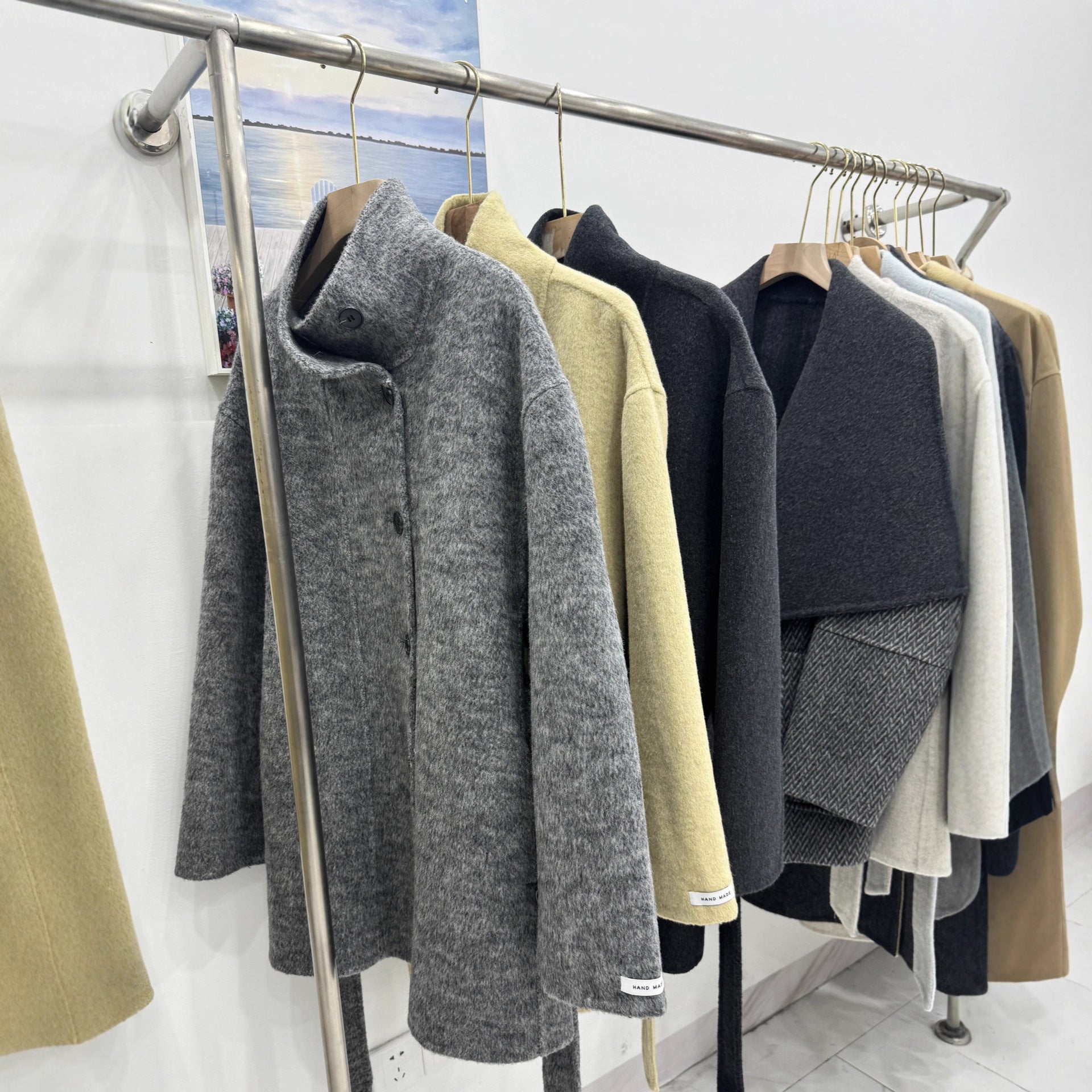 Manteau Femme Mi-Long en Laine & Cachemire à Ceinture