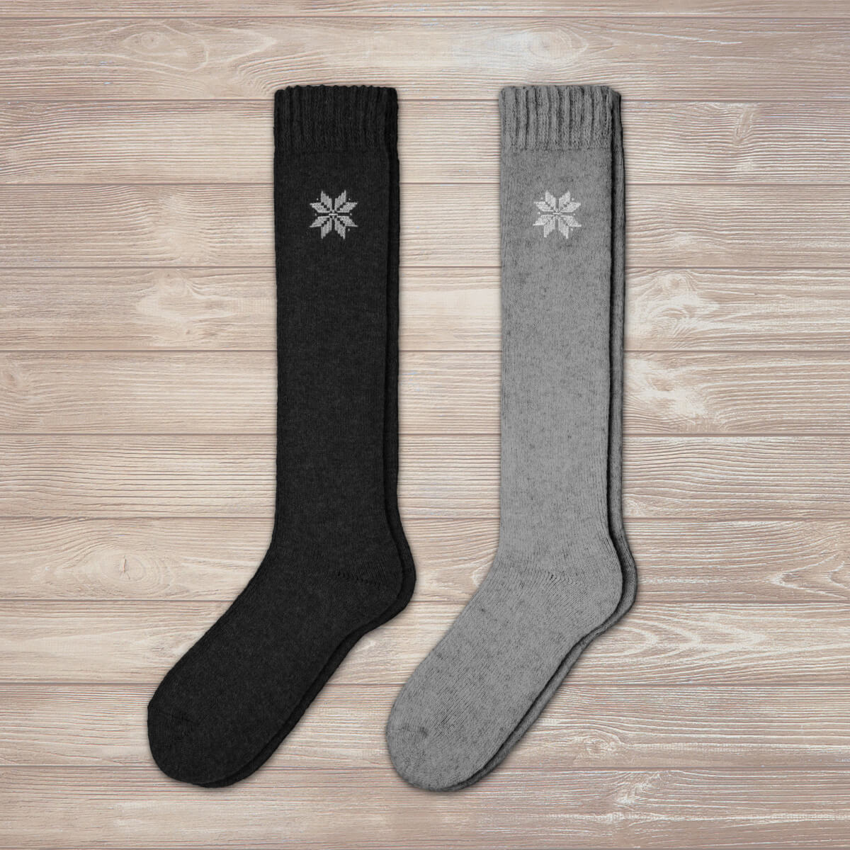 Chaussettes Montantes en Charbon (Lot de 2 Paires)