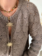 Broche dorée