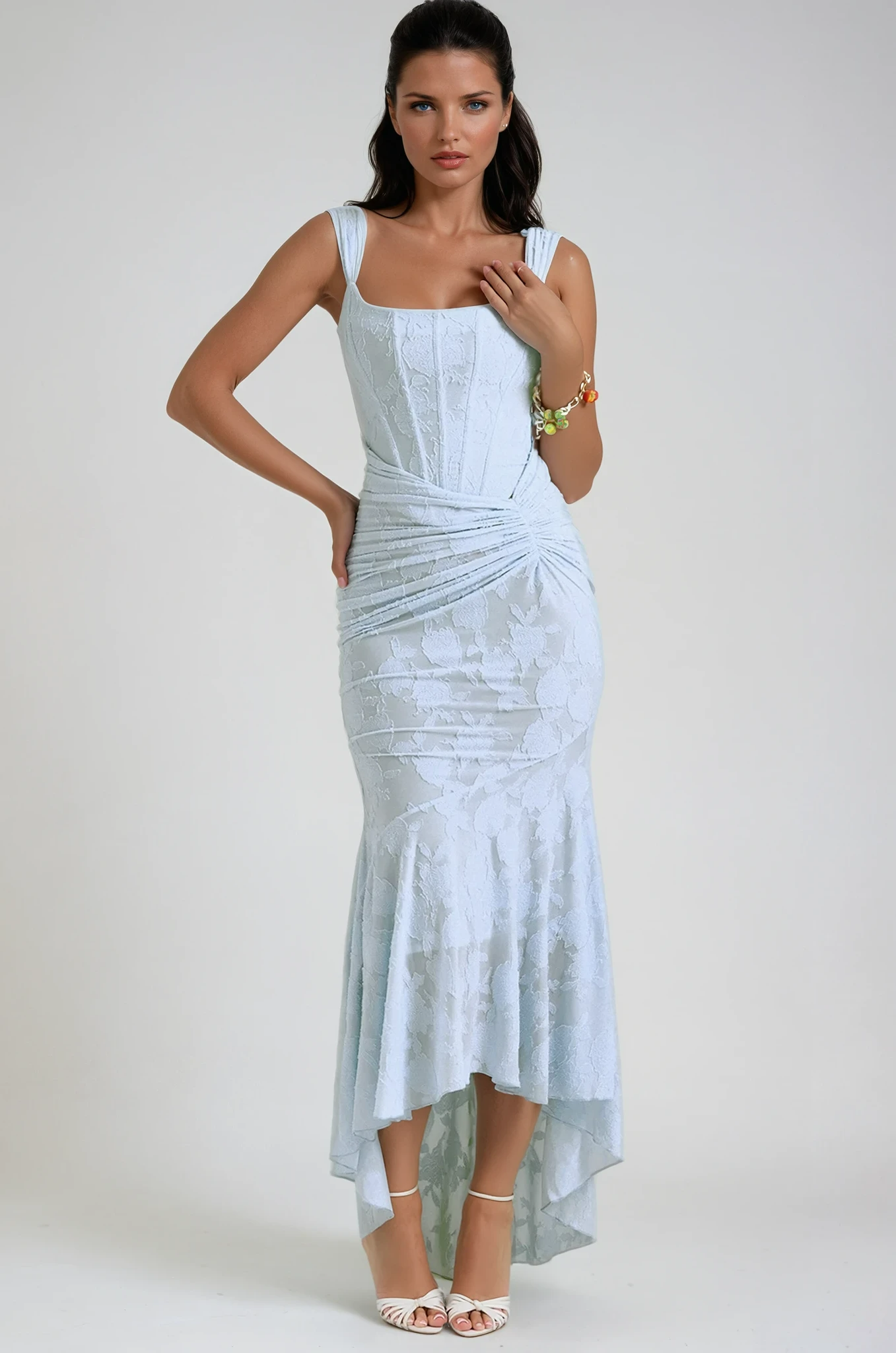 Camille | Robe Maxi en Dentelle Tendance Élégante
