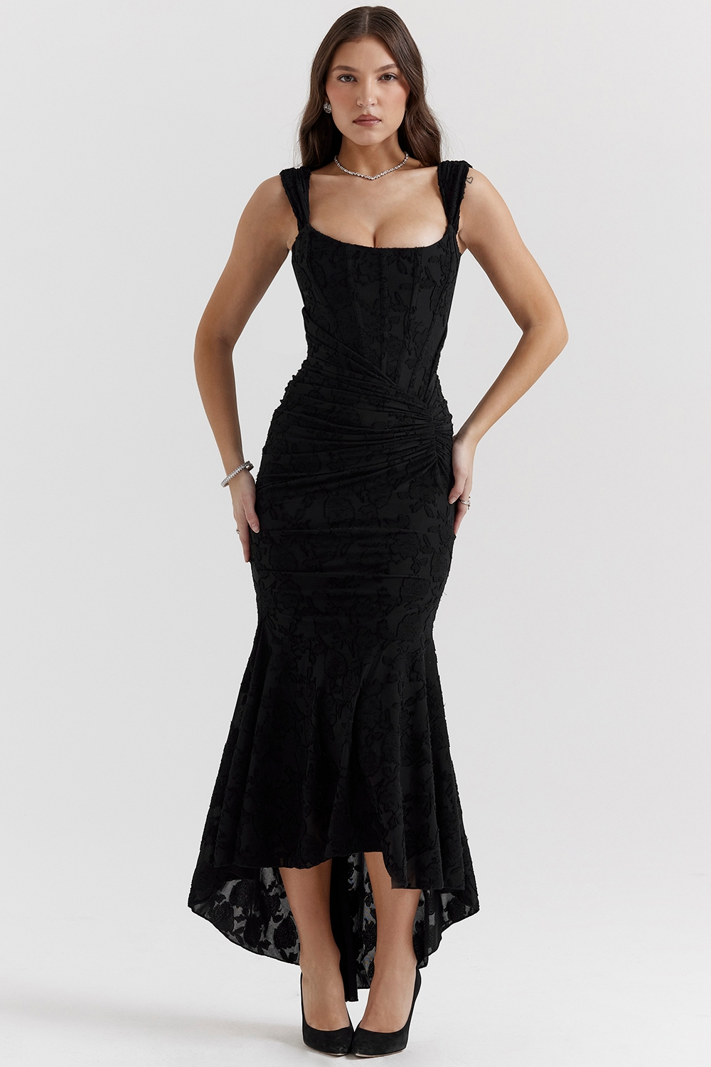 Camille | Robe Maxi en Dentelle Tendance Élégante