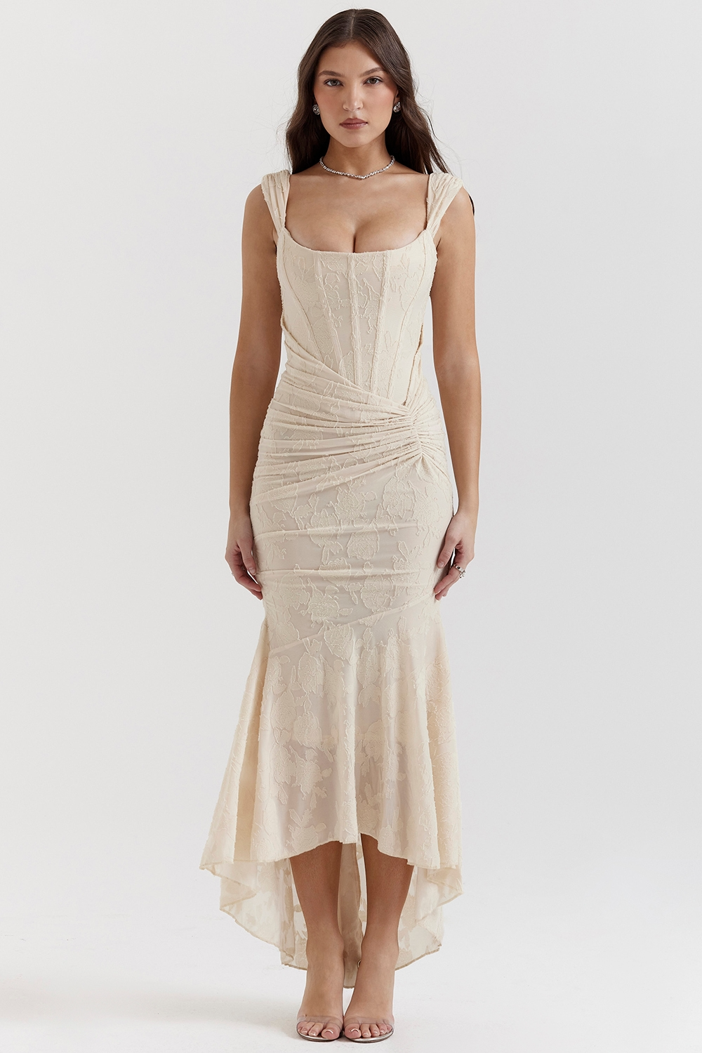 Camille | Robe Maxi en Dentelle Tendance Élégante