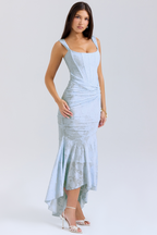 Camille | Robe Maxi en Dentelle Tendance Élégante