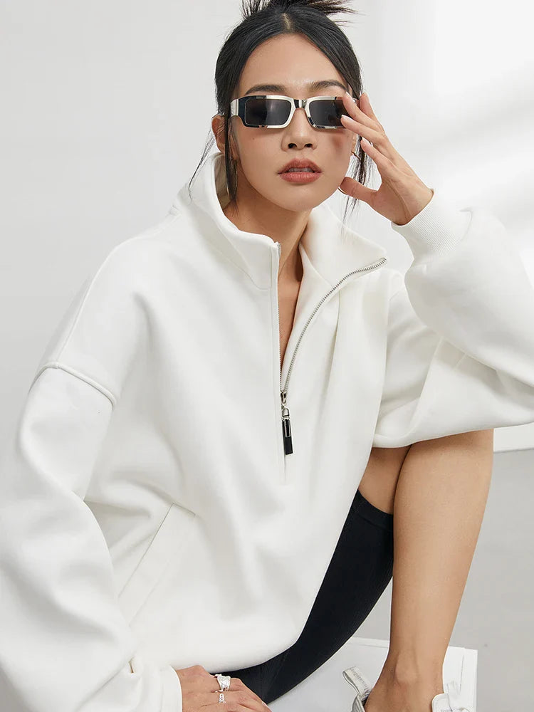Élise | Haut à Capuche Oversize Tendance Effortless