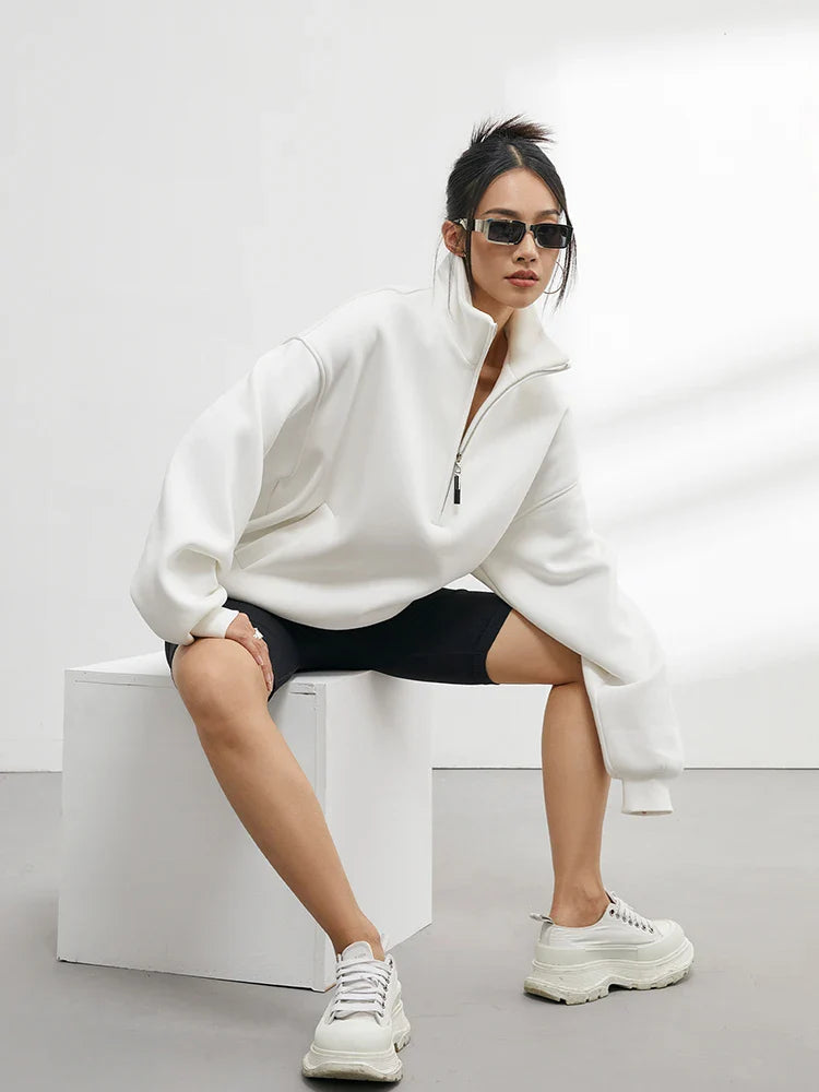 Élise | Haut à Capuche Oversize Tendance Effortless