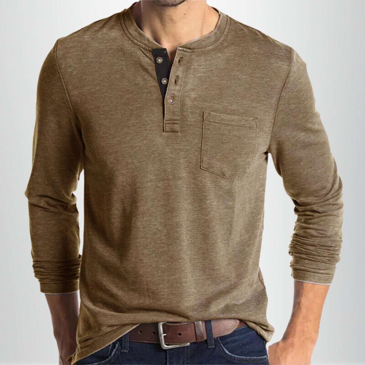 Louis - T-shirt automne fluide homme