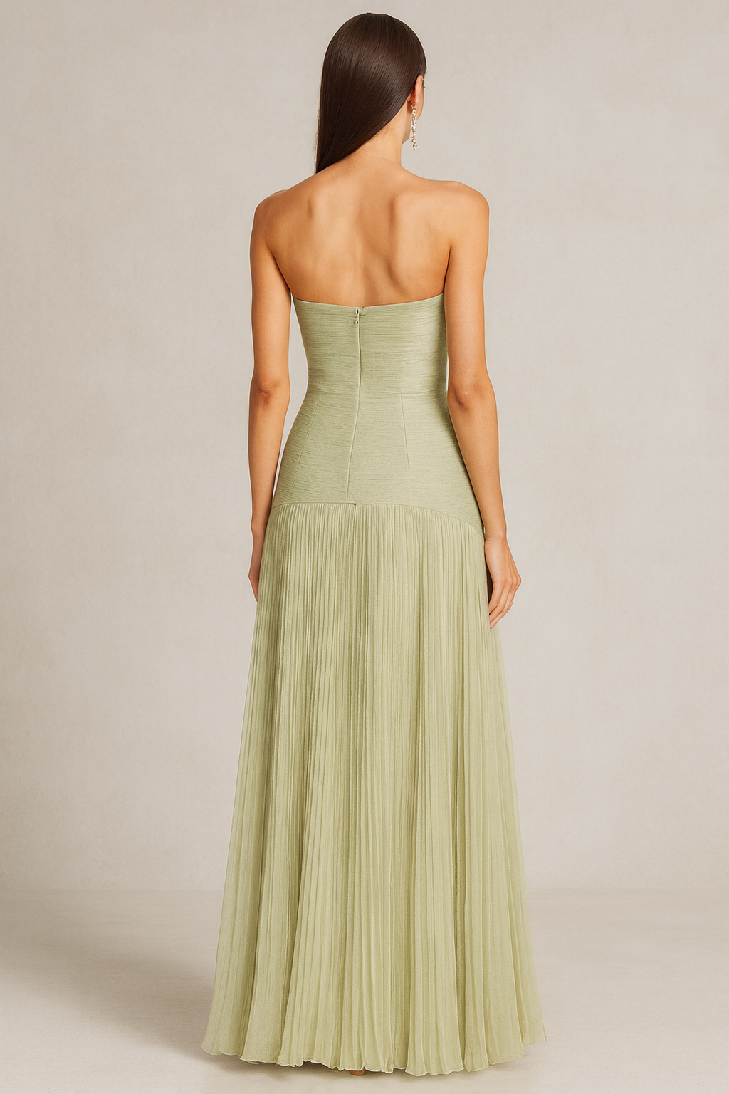 Camille | Robe Maxi de Mariée Plissée Tendance Élégant
