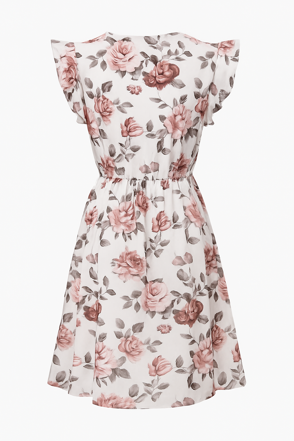 Léa | Robe Midi en Chiffon Froncé Tendance Élégant