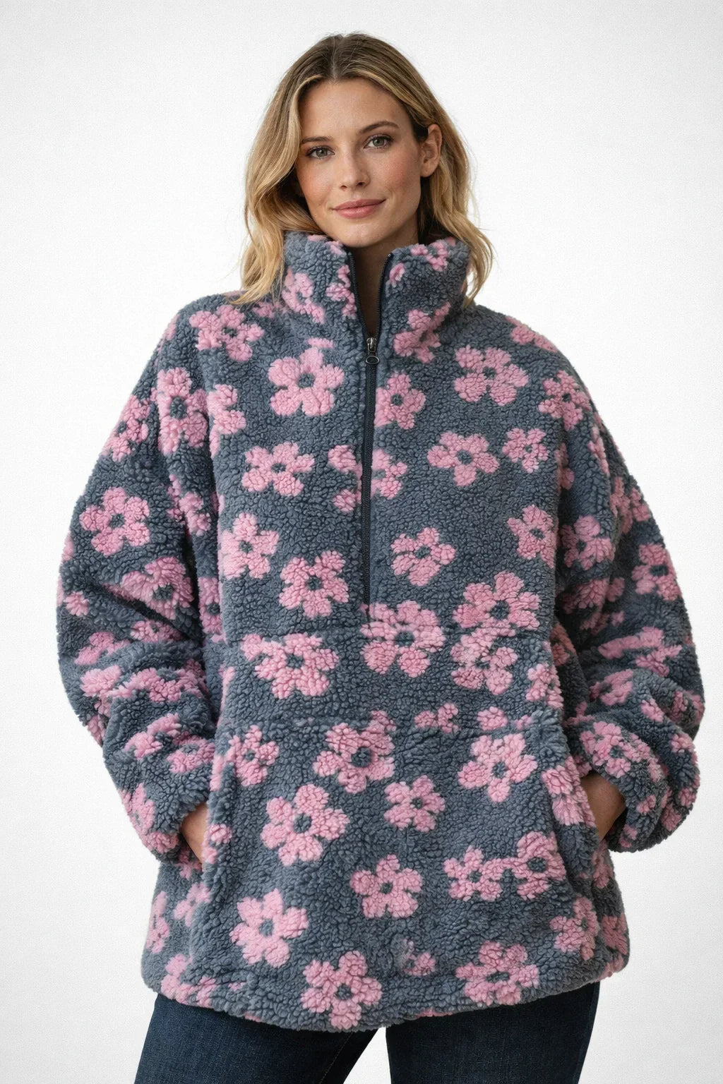 SWEET SUANA™ – Pull Oversize à Motifs Fleuris